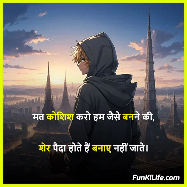 Attitude Shayari in Hindi for Instagram